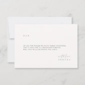 通路の提案カードをミニマルに歩いて下さい 招待状 (裏面)