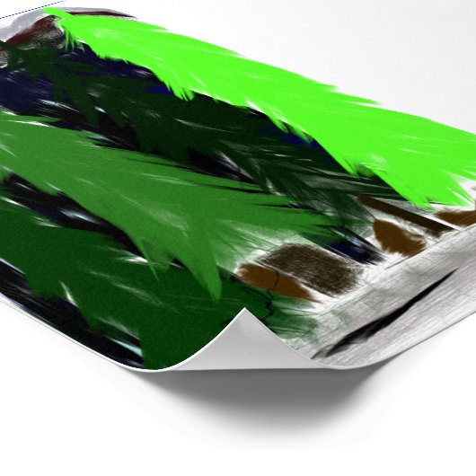 通路の木々 ポスター (角)