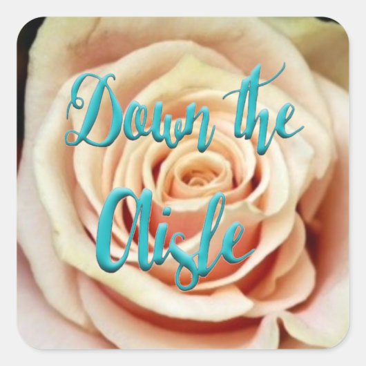 通路の結婚式用シール スクエアシール (正面)