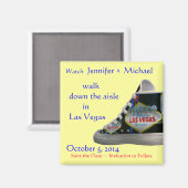 通路を歩く：ラスベガスの結婚式 マグネット (正面/裏面)
