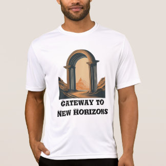 通路アーチ:旅のシンプルT型 Tシャツ