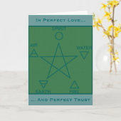 通路異教のウィッカ信者円札 カード (黄色い花)