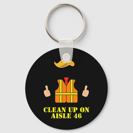 通路46で汚れガーベージマンセーフティベストを片付ける キーホルダー (正面)