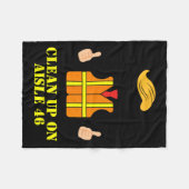 通路46で汚れガーベージマンセーフティベストを片付ける フリースブランケット (正面(横))