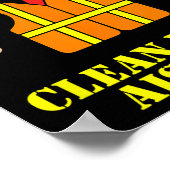 通路46で汚れガーベージマンセーフティベストを片付ける ポスター (角)