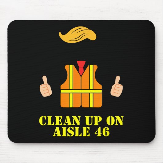 通路46で汚れガーベージマンセーフティベストを片付ける マウスパッド (正面)