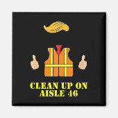 通路46で汚れガーベージマンセーフティベストを片付ける マグネット (正面)