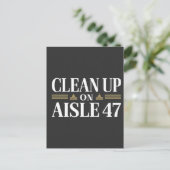通路47のアンチトランプのユーモアでクリーンアップ シーズンポストカード (スタンド正面)
