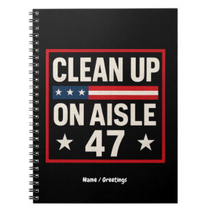 通路47のアンチトランプ政治のクリーンアップおもしろい ノートブック