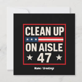 通路47のアンチトランプ政治のクリーンアップおもしろい 招待状