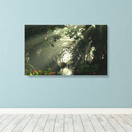 通路 キャンバスプリント (インサイチュ (ウッドフロア))