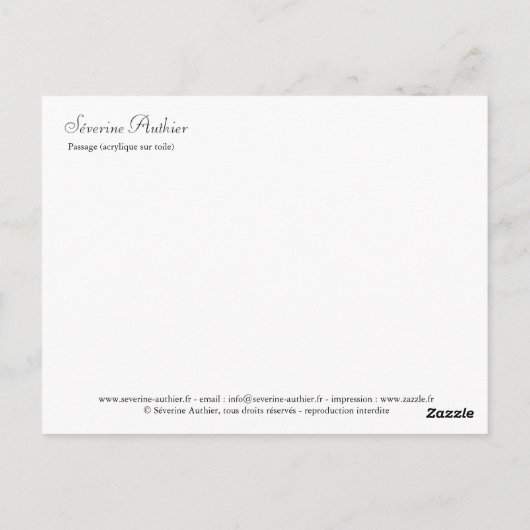 通路 ポストカード (裏面)