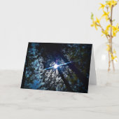 通輝く過、カード カード (黄色い花)