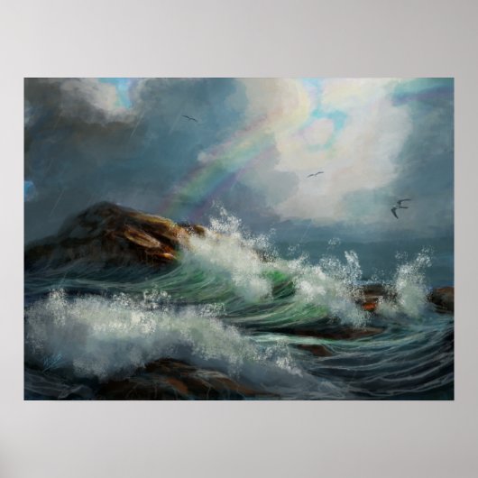 通過する嵐 ポスター (正面)