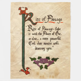 通過儀礼 フリースブランケット