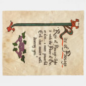 通過儀礼 フリースブランケット (正面(横))