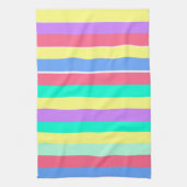 通電春パステルストライプズ キッチンタオル (縦)