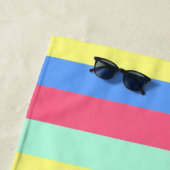 通電春パステルストライプズ ビーチタオル (インサイチュ)