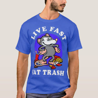 速いゴミ食べの生きおもしろいゴミ Tシャツ