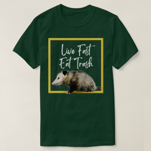 速いゴミ食べ箱に住む1 Tシャツ (デザイン正面)
