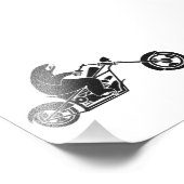 速いバイクでゆっくりとスロッドを走らせる フォトプリント            (角)