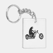 速いバイクの遅い怠惰 キーホルダー (正面左)