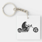 速いバイクの遅い怠惰 キーホルダー (正面)