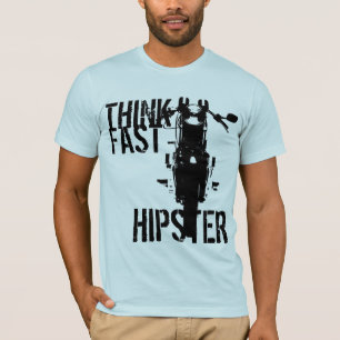 速いヒップスターを考えて下さい Tシャツ
