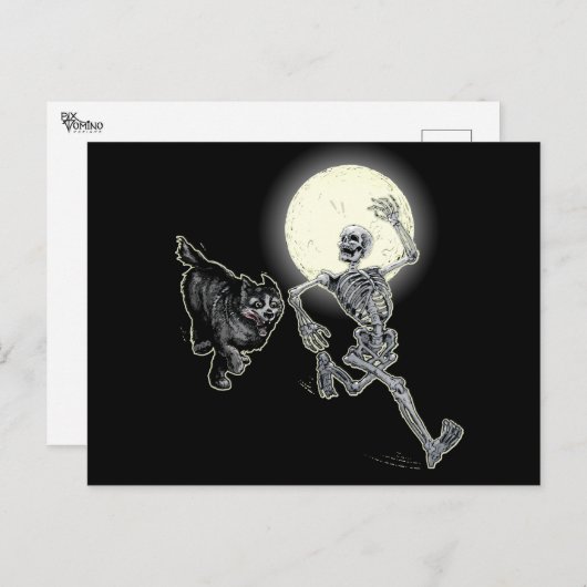 速いボーン ポストカード (正面/裏面)