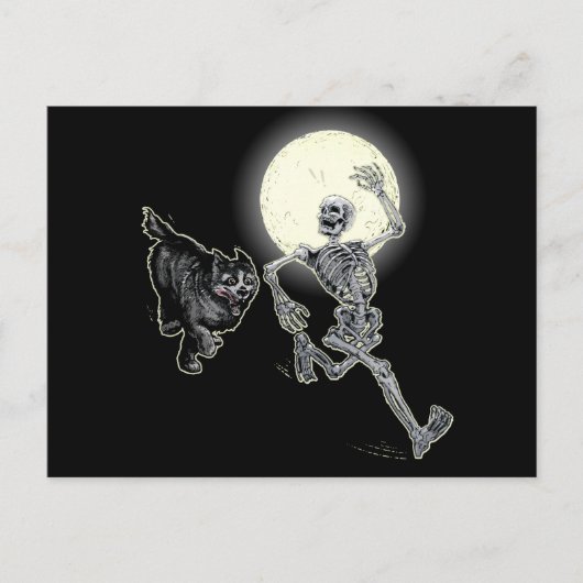 速いボーン ポストカード (正面)