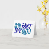 速いライブスローで出帆航海の カード (黄色い花)