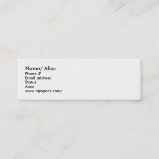 速い会合のための日付カード- C… -カスタマイズ スキニー名刺