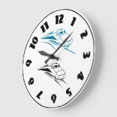 速い列車の時計 ラージ壁時計 (傾斜)