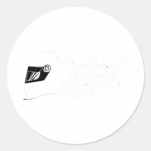 速い女の子シリーズ ラウンドシール (正面)