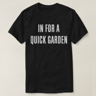 速い庭の石のスローガンのレトロの重いティーのために Tシャツ
