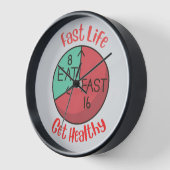速い生活が健康なBFTGクロックを得る 壁時計 (傾斜)