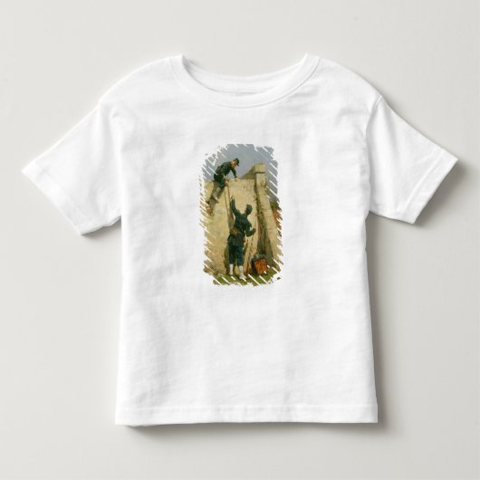 速い脱出(パネルの油) トドラーTシャツ (正面)