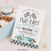 速い誕生日招待状 レースカー 2歳の誕生日 招待状