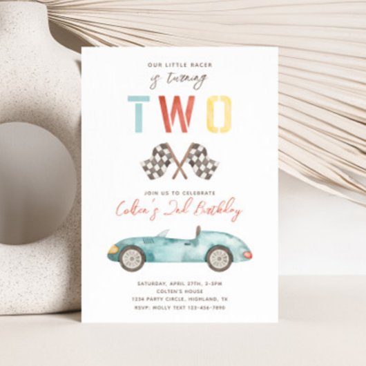 速い誕生日招待状 | レース招待状 招待状