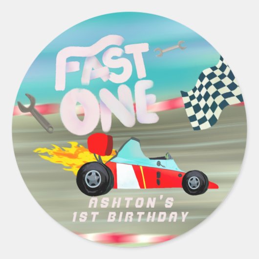 速い1 ラウンドシール (正面)