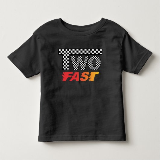 速い2歳の誕生日Tシャツ トドラーTシャツ (正面)