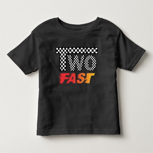 速い2歳児の2回目の誕生日Tシャツ トドラーTシャツ (正面)