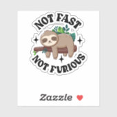 速くない怒らないおもしろいかわいい眠いナマケモノ シール (シート)