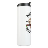 速くない怒らないおもしろいかわいい眠いナマケモノ タンブラー (回転左)