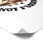 速くない怒らないおもしろいかわいい眠いナマケモノ ポスター (角)