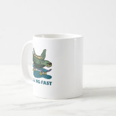 速く生きる コーヒーマグカップ (正面左)