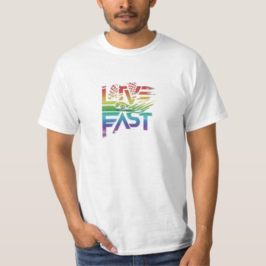 速く生きる Tシャツ (正面)