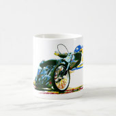 速く素晴らしい高速自動車道路のオートバイ コーヒーマグカップ (中央)