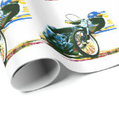 速く素晴らしい高速自動車道路のオートバイ ラッピングペーパー (ロールコーナー)