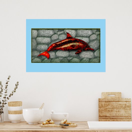 速く自由に泳ぐ ポスター (キッチン)